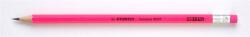 STABILO Grafitceruza radírral, HB, hatszögletű, STABILO Swano Neon , rózsaszín (4907/HB-56)