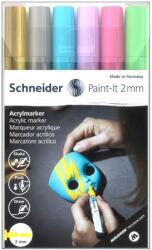 Schneider Dekormarker készlet, akril, 2 mm, SCHNEIDER Paint-It 310 , 6 különböző szín (120196) - papir25