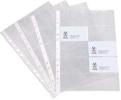 Viquel Névjegytartó genotherm, lefűzhető, A4, 100 mikron, víztiszta, 20 férőhelyes, VIQUEL (116210-06)