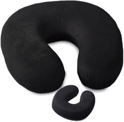 VERK GROUP Memóriahabos nyakpárna utazáshoz, fekete színben (14273_CZ)