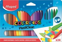 Maped Zsírkréta, MAPED Color Peps PlastiClean, 24 különböző szín (862013)
