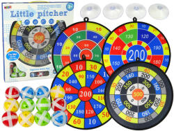 LEAN Toys Leantoys Tépőzáras Dart Játékkészlet Gyerekeknek - 36 cm céltábla, 12 labda (9805)