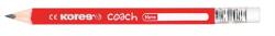 Kores Grafitceruza radírral, HB, háromszögletű, jumbo, KORES Coach (92530)