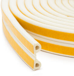 Garden of Eden Öntapadós P Profilú Ajtó- és Ablakszigetelő Gumi, 6 m, Fehér (11597WH)