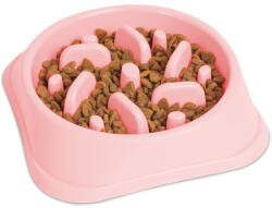 Yummie Etetőtál habzsolásgátlóval - 20 x 20 x 4, 5 cm - korall (60061B) - getitnow