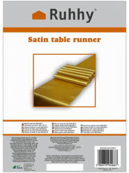 Ruhhy Szatén asztali futó - Arany - 900 x 36 cm (00025065)
