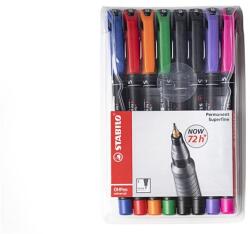 STABILO Alkoholos marker készlet, 0, 4 mm, STABILO OHPen S , 8 különböző szín (841/8)