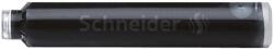 Schneider Töltőtoll patron, 6 db, SCHNEIDER, fekete (6601)