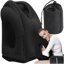 Trizand utazópárna - ergonomikus, felfújható, fekete (00025346)