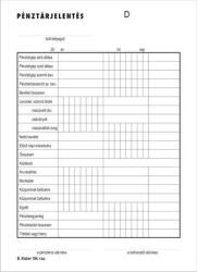 Victoria Paper Nyomtatvány, pénztárjelentés, 25x2, A5, VICTORIA PAPER B. Kisker-104 , 10 tömb/csomag (B.KISKER.104) - papir25