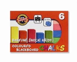 KOH-I-NOOR Táblakréta, szögletes, KOH-I-NOOR, 6 különböző szín (011251000000)