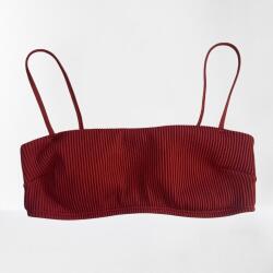 Hollister Bordó Bordázott Bikini Felső (xs) (574608)