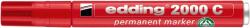 edding Alkoholos marker, 1, 5-3 mm, kúpos, EDDING 2000 , piros (4-2000C002)