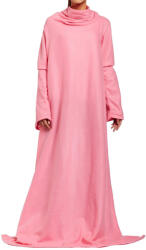 Verk Group XXL méretű rózsaszín polar takaró ujjakkal (15033_R)