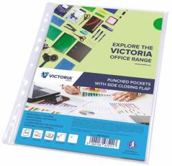 Victoria Genotherm, lefűzhető, oldalán hajtófüllel, A4, 150 mikron, víztiszta, VICTORIA OFFICE (312-0021-00/312-0003-00)