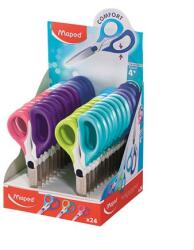 Maped Olló display, iskolai, 13 cm, MAPED Sensoft Asym , vegyes színek (484412)