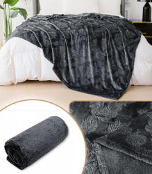 GordonToys Mikrofibra takaró 200 x 220 cm, dombornyomott virágminta, Oeko-Tex minősítéssel (KOC KHP-45-46)