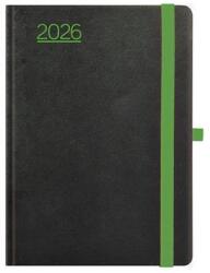 TopTimer Naptár, tervező, A5, napi, TOPTIMER, Nero , fekete-zöld (26T021N-006) - papir25