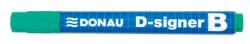 DONAU Táblamarker, 2-4 mm, kúpos, DONAU D-signer B , zöld (7372001-06PL) - papir25