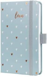 Sigel Naptár, A6, heti, 2026, kemény borító, SIGEL Jolie , Grey love (J6334) - papir25