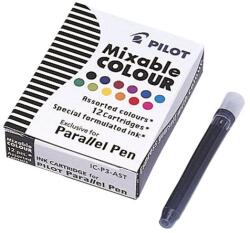 Pilot Töltőtoll patron, PILOT Parallel Pen , 12 különböző szín (IC-P3-AST)