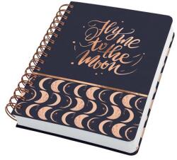 Sigel Spirálfüzet, 168x215 mm, pontrácsos, 120 lap, keményfedeles, SIGEL Jolie , Moonlight Melody (JN625)