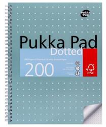 Pukka Pad Spirálfüzet, A4+, pontrácsos, 100 lap, PUKKA PAD Metallic Jotta (JM018DOT)
