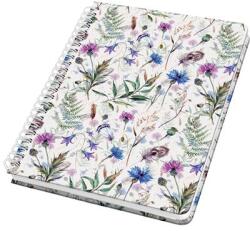 Sigel Spirálfüzet, 162x215 mm, pontrácsos, 60 lap, keményfedeles, SIGEL Jolie , Misty Meadows (JN618)