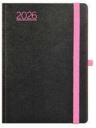 TopTimer Naptár, tervező, A5, heti, TOPTIMER, Nero , fekete-pink (27T015N-00E) - papir25