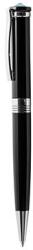 Art Crystella Golyóstoll, fekete, Rimini , aquakék SWAROVSKI® kristállyal, 14 cm, ART CRYSTELLA® (1805XGF456) - papir25