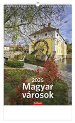 TopTimer Naptár, fali, TOPTIMER Magyar városok (26T9400-16A) - papir25