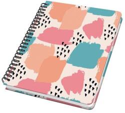 Sigel Spirálfüzet, 162x215 mm, pontrácsos, 60 lap, keményfedeles, SIGEL Jolie Brush Marks (JN610)