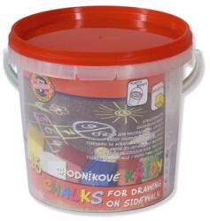 KOH-I-NOOR Járdakréta, vödörben, KOH-I-NOOR, vegyes szín (011251600000)