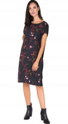 b.young Fekete Egyszerű Ruha Mintás (M) (551048)