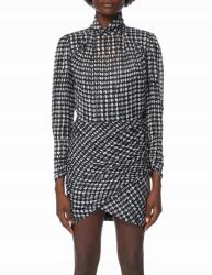 Ba&sh Fekete Mintás Ruha (M) (550891)