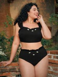 Shein Fekete Kétrészes Fürdőruha (1XL) (611598)