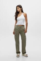 Pull&Bear Pull & Bear Khaki Egyenes Szárú Nadrág Zsebekkel (32) (544546)