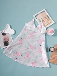 Shein Fehér Szatén Mintás Hálóing (XL) (611885)