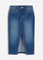 Bonprix Farmerszoknya, cipzárral, Size 34, kék (920364)