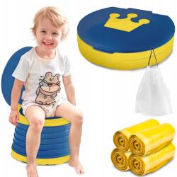 Heckermann Összecsukható Utazó Bili Gyerekeknek Utazó Trón Hordozható Wc (Heckermann Różowy)