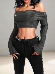 Shein Csillogó Hosszú Ujjú Felső (XL) (611134)