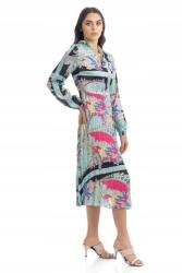 LIU JO Színes Fodros MIDI Ruha méret 36 (531453)