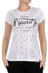 Superdry Fehér Klasszikus Nyomott Mintás Póló (40) (551769)