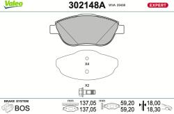 VALEO Set placute frana VALEO 302148A (302148A)