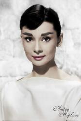  Audrey Hepburn fehérben poszter 61x91, 5 cm