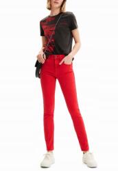 Desigual Piros Csőszárú Farmernadrág (42) (23SWDD21_3061)