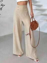 Shein Bézs Magas Derekú Nadrág (s) (610350)