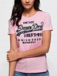 Superdry Rózsaszín Melange Flitteres Póló (40) (585940)