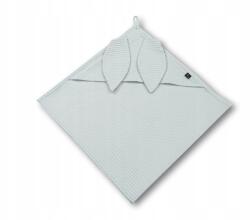  Fürdőlepedő Ostya törölköző kapucnival szürke 100x100cm Nagy XL (5904966720178)