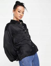  Top Fekete Szatén Ing (38) (544167)